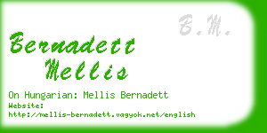 bernadett mellis business card